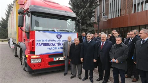 Kayseri’den Bayırbucak Türkmenlerine yardım