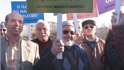 Nilüfer'de ilkokul için eylem yapıldı