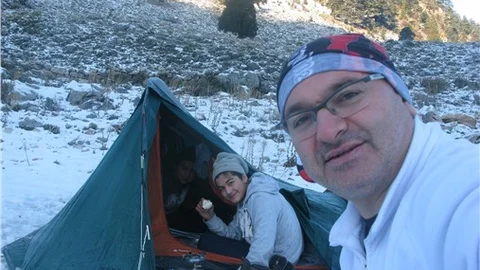 Öğrenciler Tahtalı Dağı'nın zirvesine yürüyerek çıktı