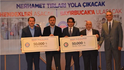 Terör mağdurları ve Türkmenlere yardım kampanyası 100 bin TL ile başladı