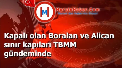 Kapalı olan Boralan ve Alican sınır kapıları TBMM gündeminde