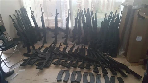 İzmir'de kaçak silah operasyonu