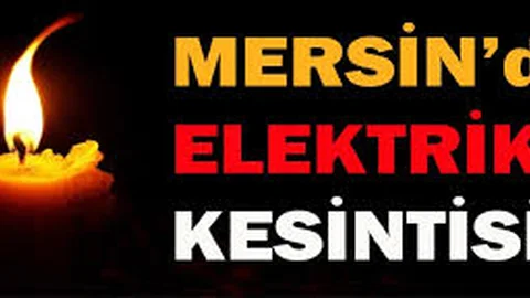 Mersin'de Elektrik Kesintisi