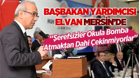 Başbakan Yardımcısı Lütfi Elvan Mersin'de