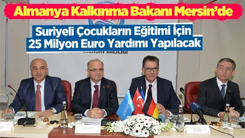 Almanya Ekonomik İşbirliği ve Kalkınma Bakanı Mersin'de