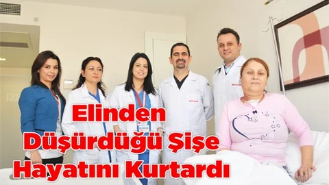 Elinden Düşürdüğü Şişe Hayatını Kurtardı