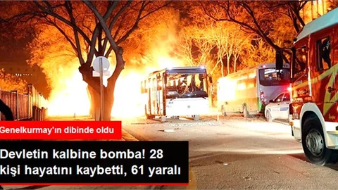 Ankarada Patlamasında Ölü Sayısı Arttı: Patlamada Hayatını Kaybedenlerin Sayısı 28 Oldu