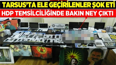 Tarsus’taki Terör Operasyonunda  Ele Geçirilenler Şok Etti