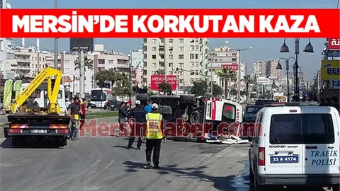 Hasta taşıyan ambulans kaza yaptı