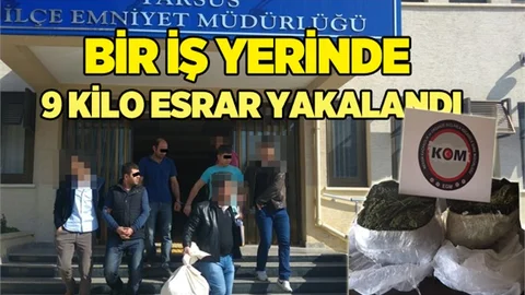 Tarsus 9 Kilo Esrar Ele Geçirildi