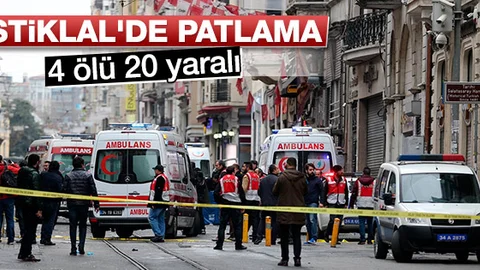 İstanbul Beyoğlu İstiklal Caddesinde Canlı Bomba Saldırısı