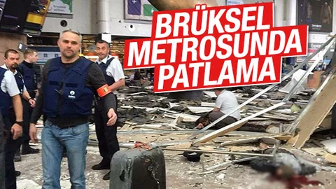 Brüksel'de Havaalınında Sonra Metroda patlama