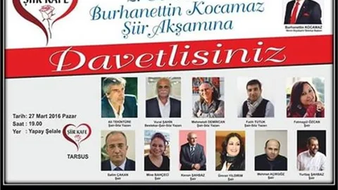 ŞAİRLER TARSUSTA BULUŞUYOR