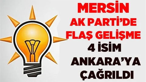 AK Parti Mersin İl Başkanlğında Önemli Gelişme
