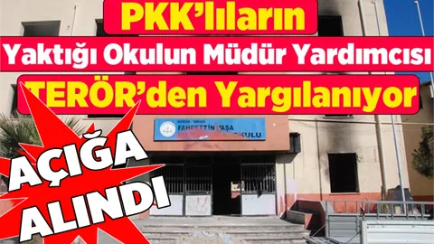 PKK’nın yaktığı okulun müdür yardımcısı açığa alındı
