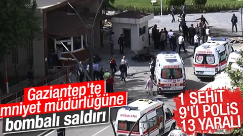Gaziantep Emniyet Müdürlüğü önünde patlama