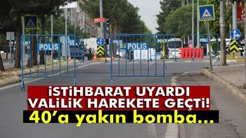 İstihbarat uyardı, Valilik Olağanüstü Önlem Aldı