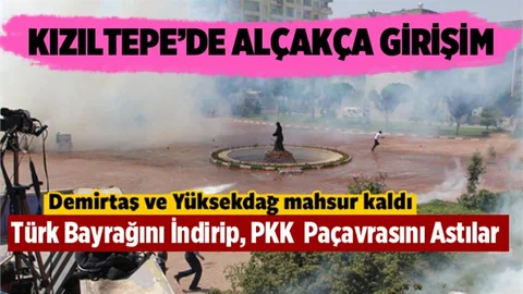 PKK flaması asan gruba sert müdahale