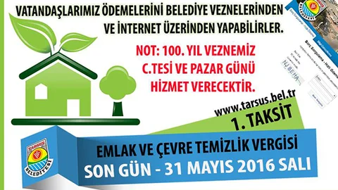 EMLAK VE ÇEVRE TEMİZLİK VERGİSİ ÖDEMESİ