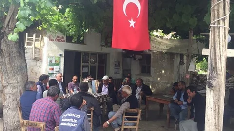 Milletvekili Şimşek, dolu afetinden dolayı zarar gören çiftçileri ziyaret etti