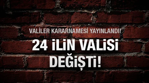 2016 Valiler kararnamesi yayınlandı