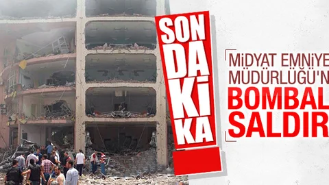 Mardin'de emniyet binasına bombalı saldırı