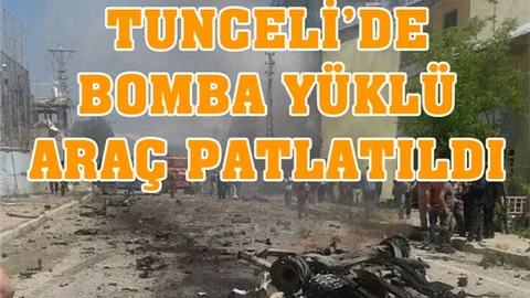 Tunceli'de Bomba Yüklü Araçla Saldırı: Ovacık İlçe Adliye Lojmanlarına Saldırdılar!