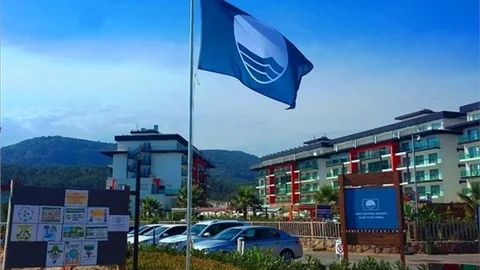 Mersin Plajlarına Bir Mavi Bayrak Daha; Ulu Resort Hotel Plajına Mavi Bayrak