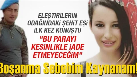 Suçlanan Şehit Eşi: Parayı İade Etmeyeceğim