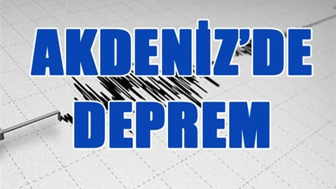 Akdeniz'de Deprem, Akdeniz Depremi 3.8