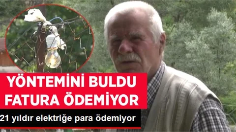 Yöntemi Buldu, Fatura Derdi Sona Erdi ve 21 Yıldır Elektriğe Para Ödemiyor
