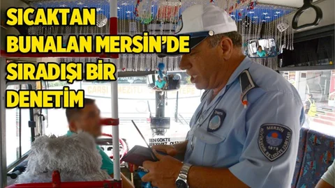 Mersin'de Toplu Taşıma Araçlarına Klima Denetimi