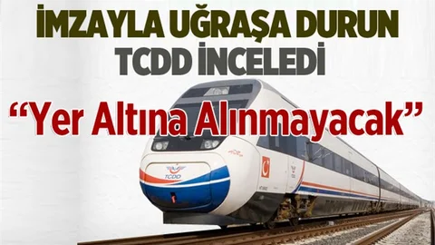 Tarsus'tan geçecek olan tren hattı yer altına alınmayacak