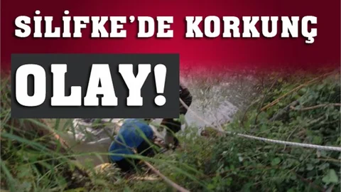Silifke Göksu Irmağında Erkek Cesedi, Taş Dolu Odun Sobasına Bağlanmış