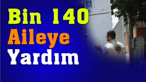 Mersin Tarsus’ta bin 140 aileye yardım yapıldı