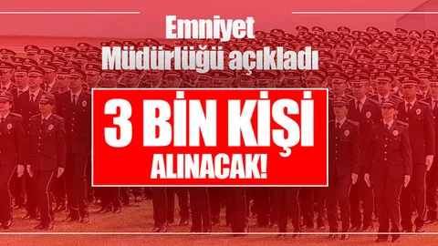 Emniyet'e 3 bin komiser yardımcısı adayı alınacak