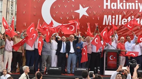 MERSİN CUMHURİYET MEYDANI'NDA  MAHŞERİ GÜN