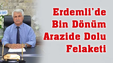Mersin Erdemli’de Bin Dönüm Arazide Dolu Felaketi