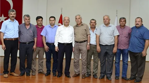 KOCAMAZ, MUHTARLARLA BİR ARAYA GELDİ