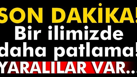 Şanlıurfa da patlama oldu!