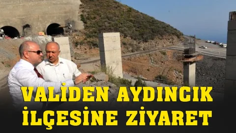 Vali Özdemir Çakacak Aydıncık'ta Devam Eden Yatırımları Yerinde İnceledi