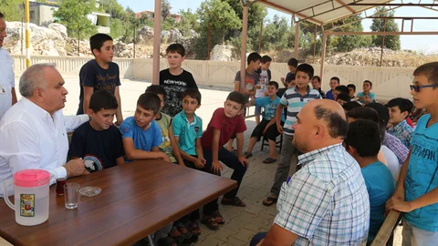 Tollu Kızılen Mahallesinde Kur-An Kursu Öğrencileriyle Buluştu