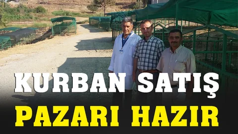 Anamur'da Kurban Satış Pazarı Hazır