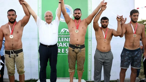 Pehlivanlar Gülnar’da Er Meydanına Çıktı