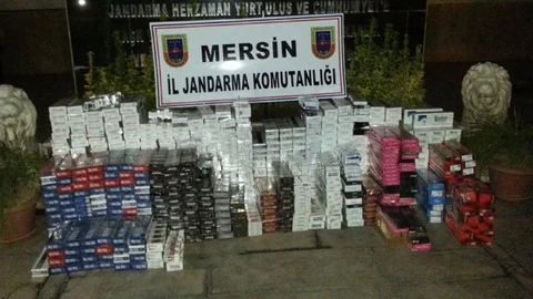 Erdemli'de Kaçak Sigara Operasyonunda 8 Bin Paket Sigara Ele Geçirildi