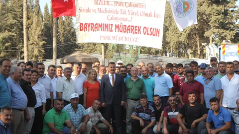 Başkan Tuna, Personeliyle Bayramlaştı