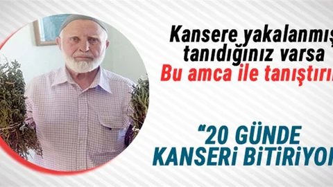 Kansere yakalanmış tanıdığınız varsa bu amca ile tanıştırın!