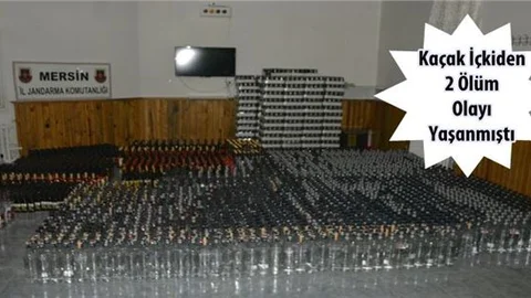 Jandarma'dan Çamlıyayla'da kaçak içki operasyonu
