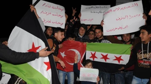 Mersin'de Halep İçin Sessiz Eylem Yapıldı