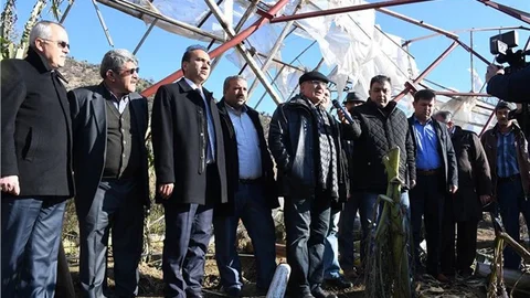 BAŞKAN KOCAMAZ, AFETTEN ZARAR GÖREN BÖLGEYİ GEZDİ